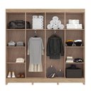 Ver imagem 2 de Guarda-roupa Casal 8 Portas Wood
