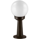 Ver imagem 1 de Poste Balizador 43cm Preto Luminária Globo de Jardim Quintal Iluminação Área Externa