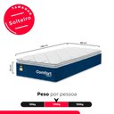 Ver imagem 3 de Colchão Solteiro Comfort Class Pillow Top 28x88x188cm - Azul- e-Shop Casa
