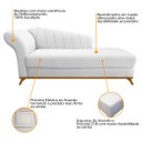 Ver imagem 6 de Kit Diva Recamier Vanessa 160cm Lado Direito e 02 Poltronas Laura Suede - Doce Sonho Móveis RECAMIER