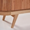 Ver imagem 6 de Buffet 4 Portas MDF Pés em Madeira Maciça Mel 180cm Vigo Marrom