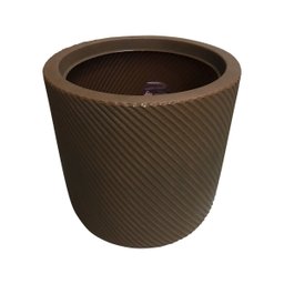 Vaso Cilíndrico Vite Vogue Cor Ferrugem 34x33,5 cm - 3