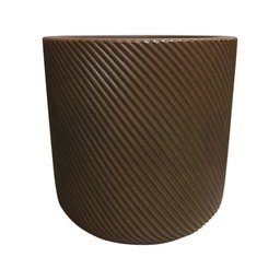 Vaso Cilíndrico Vite Vogue Cor Ferrugem 34x33,5 cm - 1
