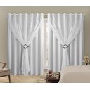 Ver imagem 2 de Cortina Blackout PVC 6,00m X 2,80m Com Voil Branco
