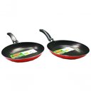 Ver imagem 2 de Kit 2 Frigideiras Antiaderente Vermelha 20cm e 22cm Belmar