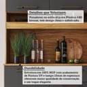 Ver imagem 5 de Armário de Cozinha Compacta com 4 Portas 1 Gaveta 102cm 100% MDF Geórgia Espresso Móveis Cinza/Amêndoa/Chumbo