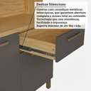 Ver mais imagens de Armário de Cozinha Compacta com 6 Portas 1 Gaveta 151cm 100% MDF Geórgia Espresso Móveis Cinza/Amêndoa/Chumbo