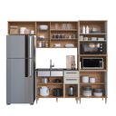 Ver imagem 5 de Cozinha Modulada Compacta Isabelle 4 peças com Torre Quente para 2 Fornos