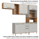 Ver imagem 7 de Cozinha Modulada Compacta Isabelle 4 Peças com Torre Quente para 2 Fornos Bege/Freijó/Arenas