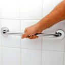 Ver imagem 2 de Alça de Apoio Banheiro Inox Barra 60cm Acessibilidade Resistente Box Segurança