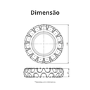 Ver imagem 3 de Pneu Off Road Dog Borracha para Cachorro N° 2 Tam 13cm Cor Preto Durín