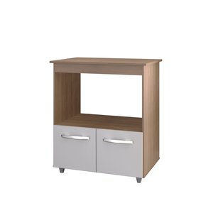 Balcão Angela Multiuso P/ Forno e Microondas Compacto Savana Off White