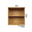 Ver imagem 4 de Armário Aéreo de Cozinha 80cm com 2 Portas Fresadas 100% MDF Noruega Espresso Móveis Marrom/Amendoa