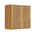 Ver imagem 1 de Armário Aéreo de Cozinha 80cm com 2 Portas Fresadas 100% MDF Noruega Espresso Móveis Marrom/Amendoa