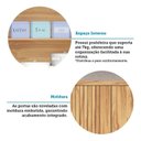 Ver imagem 6 de Armário Aéreo de Cozinha 80cm com 2 Portas Fresadas 100% MDF Noruega Espresso Móveis Marrom/Amendoa