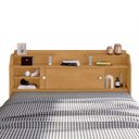Ver imagem 2 de Cabeceira Casal com Portas Crystal Naturalle e Off White
