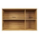 Ver imagem 3 de Armário Aéreo de Cozinha 120cm com 3 Portas Fresadas 100% MDF Noruega Expresso Móveis Marrom/Amendoa