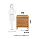 Ver imagem 4 de Balcão de Cozinha 80cm com 2 Portas e Tampo 100% MDF Noruega Espresso Móveis Bege/Amêndoa/Off White
