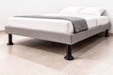 Ver imagem 5 de Kit para Cama Box Solteiro com 4 Pes e 2 Rodizio Preto Altura 13cm