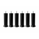 Ver imagem 1 de Kit para Cama Box Solteiro com 4 Pes e 2 Rodizio Preto Altura 13cm
