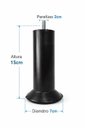 Ver imagem 7 de Kit para Cama Box Solteiro com 4 Pes e 2 Rodizio Preto Altura 13cm