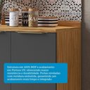 Ver imagem 5 de Balcão de Cozinha 80cm com 2 Portas e Tampo 100% Mdf Noruega Espresso Móveis