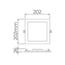Ver imagem 2 de Painel de Led Stella Quadrado Eco de Embutir 18w Bivolt Branco 4000k Luz Neutra Sth9953q/40