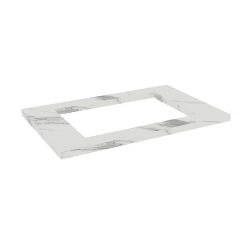 Tampo Cozinha 80cm Flórida Branco/Calacatta