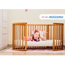 Ver imagem 6 de BERÇO MULTIFUNCIONAL CRESCER GÊMEOS MADEIRA JEQUITIBÁ NATURAL COM COLCHÃO INCLUSO