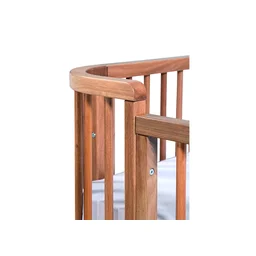 BERÇO MULTIFUNCIONAL CRESCER GÊMEOS MADEIRA JEQUITIBÁ NATURAL COM COLCHÃO INCLUSO - 4