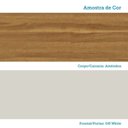 Ver mais imagens de Paneleiro 70cm com 4 Portas e Espaço para Micro-Ondas 100% MDF Noruega Espresso Móveis Bege/Amêndoa/