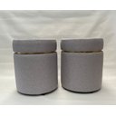 Ver imagem 6 de Kit 2 Puff com Cinta Dourada:bege