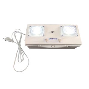 Bloco Autonomo 2 Faróis 20w 2200lm Prova Dagua Ip65 Externo