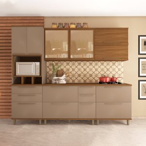 Cozinha Modulada Completa 6 Peças 10 Portas 6 Gavetas Madri