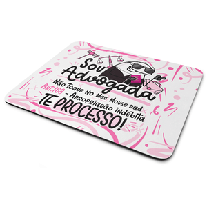 Mouse Pad Profissões - Sou Advogada! Emborrachado