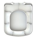 Ver imagem 3 de Assento Sanitário Polipropileno Convencional Lírio Fiori Branco/Gelo Tupan