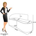 Ver imagem 5 de Sofá 2 Lugares Orgânico 140cm Morgan e 2 Poltronas Lua Bouclê Terracota D03 - D'Rossi