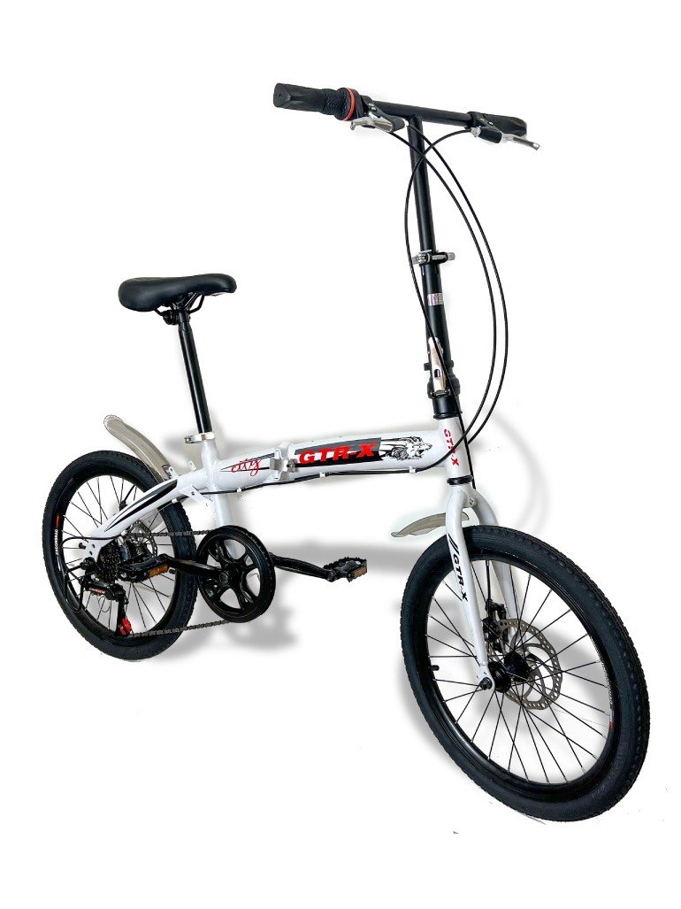 Bicicleta Gtr-x Pliage Dobrável Aro 20 Freios a Disco 7v Branca - 3