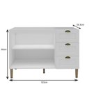 Ver mais imagens de Cozinha Modulada 2 Peças 1 Aéreo e 1 Balcão Lavanda Yescasa Branco