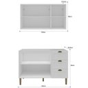 Ver imagem 4 de Cozinha Modulada 2 Peças 1 Aéreo e 1 Balcão Lavanda Yescasa Branco