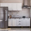 Ver imagem 1 de Cozinha Modulada 4 Peças 2 Aéreos 2 Balcões Lavanda Yescasa Branco