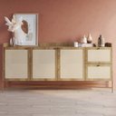 Ver imagem 3 de Buffet 3 Portas 2 Gavetas Palhinha 28935 Linha Oslo Hanover Artesano