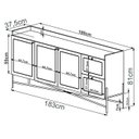 Ver imagem 4 de Buffet 3 Portas 2 Gavetas Palhinha 28935 Linha Oslo Hanover Artesano