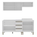 Ver imagem 3 de Cozinha Modulada 4 Peças 2 Aéreos 2 Balcões Margarida Yescasa Branco