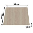 Ver imagem 3 de Tampo Quadrado 80 Cm (largura) Pe40 Pandin Mdp 4,00 Cm (altura) Cor Nogueira Casablanca