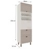 Torre para Forno com 2 Portas 1 Gaveta 2 Prateleiras 100% Mdf Iluminata - 5