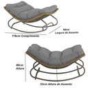 Ver imagem 3 de Poltrona Balanço Viena em Alumínio e Corda Náutica Conforto Trama Original