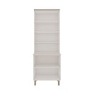 Ver imagem 4 de Armário Cristaleira com 2 Portas de Vidro e Balcão com 2 Portas Provençal 100% MDF Cinza/Branco/Fendi