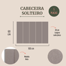 Cabeceira Solteiro 100x60 Cama Box Modulada Reta - 2