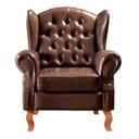 Ver imagem 4 de Poltrona Chesterfield Decoração Retrô Vintage Marrom Café